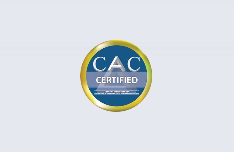 Full Member of CAC (Certifies that the company to declaration on anti-corporation bu putting in place good businedd principles and control against briber) The Collection Action Against Corruption (CAC)